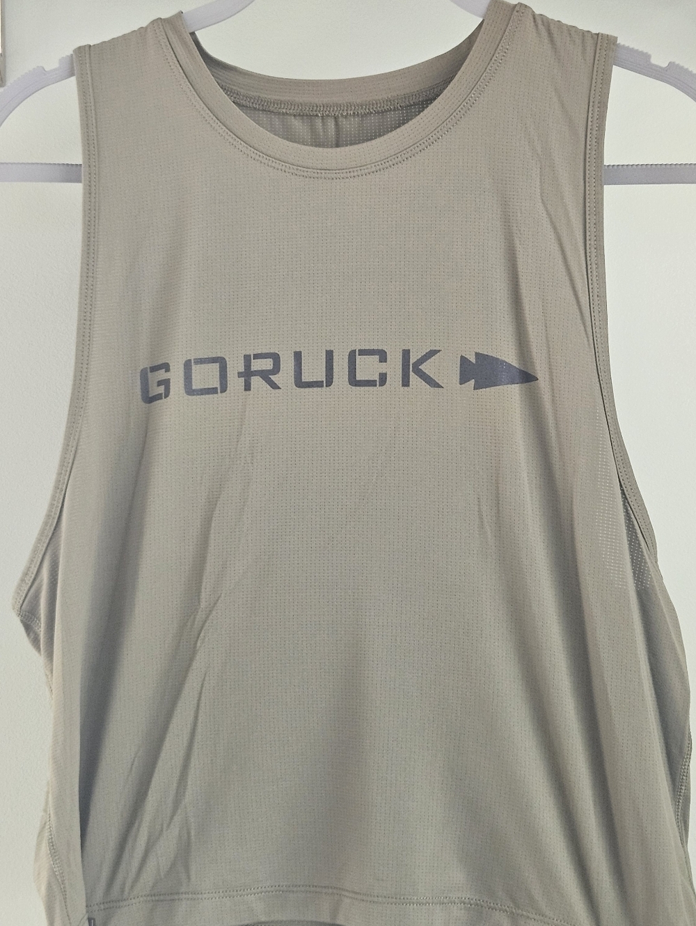 GORUCK Tough Mesh Sleeveless Performance Tank in Light Taupe Size M